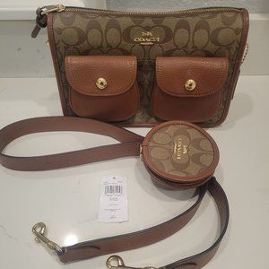 Pennie Crossbody With Coin Case In Signature Canvas